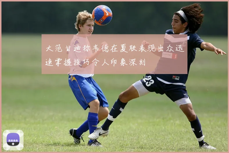 大范甘迪称韦德在夏联表现出众迅速掌握技巧令人印象深刻
